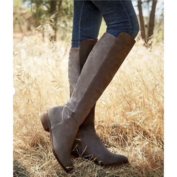 Lucky Brand Calypso Tall Pull-On Riding Boots in Ginger Size 5 - Picture 3 of 8